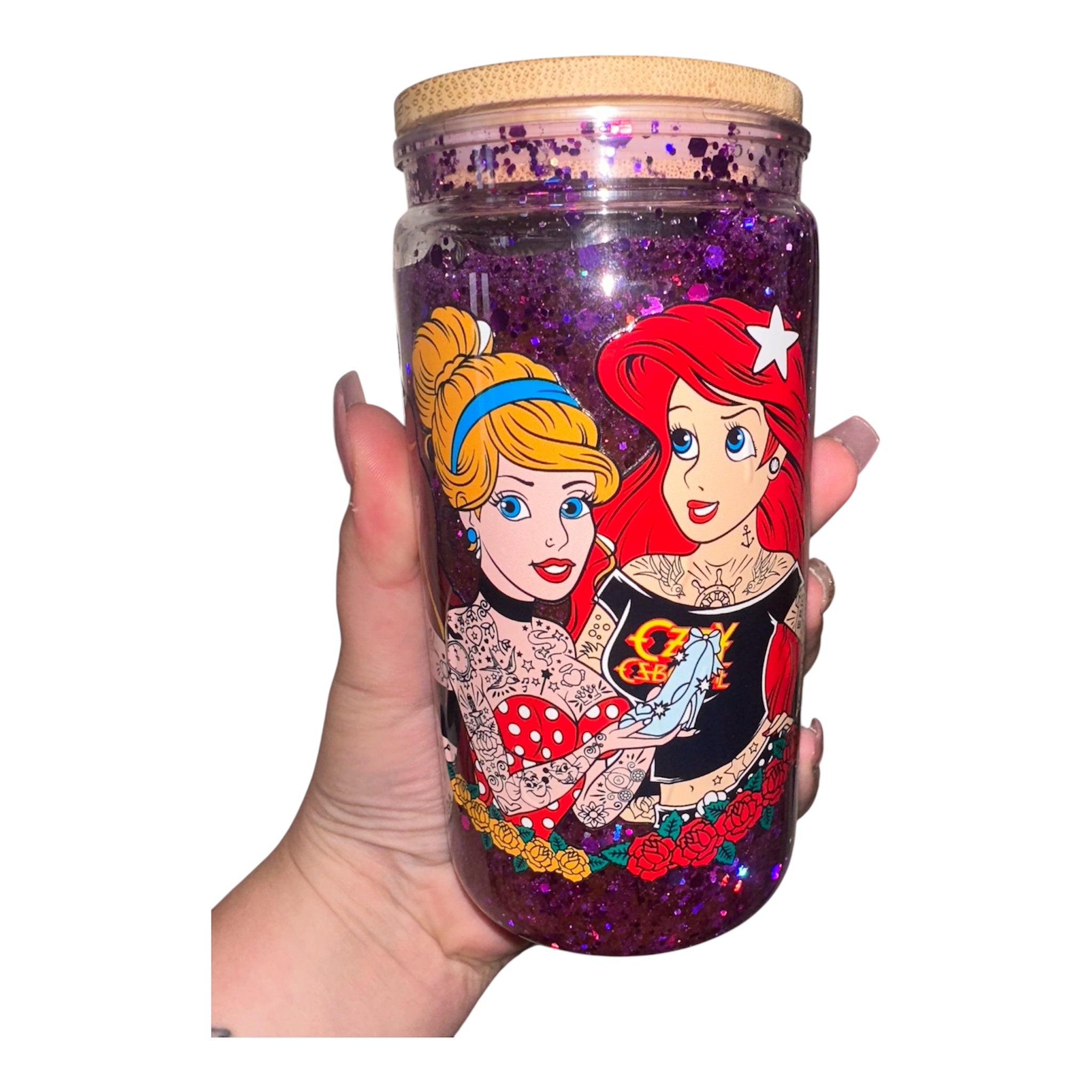 Tatted Princess Snowglobe Cup